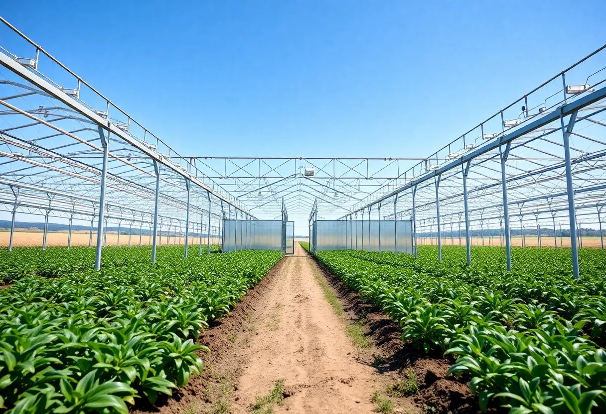 Modern greenhouse facility for sugarbeet research in Idaho