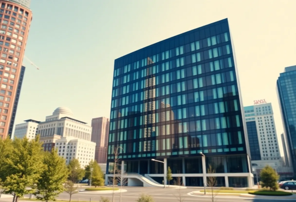 Modern office building representing commercial real estate