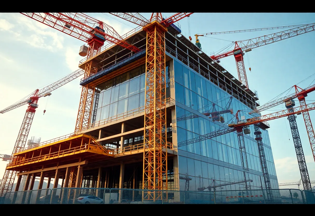 Construction of a high-tech facility by Exyte