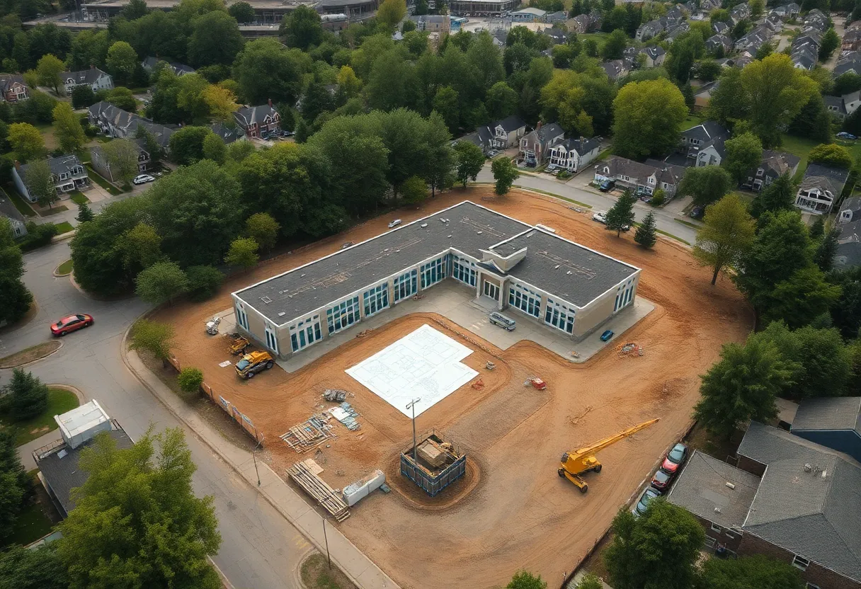 Groundbreaking ceremony for Green Meadow Elementary School