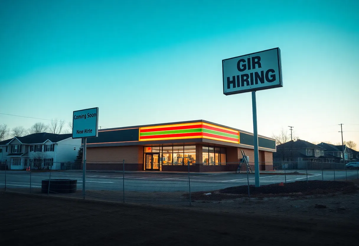 Construction site for new Royal Farms store in Montgomery Hills