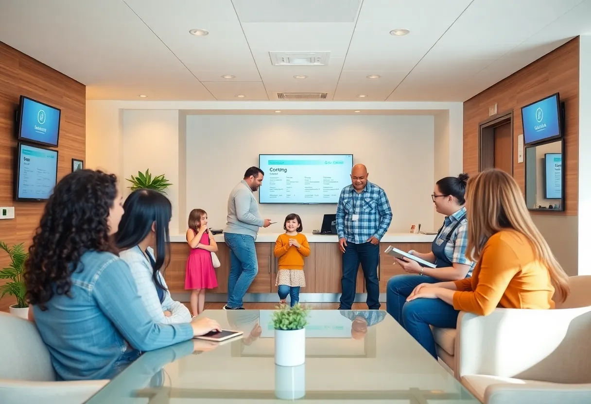 Alliant Credit Union office showcasing mortgage services and customers