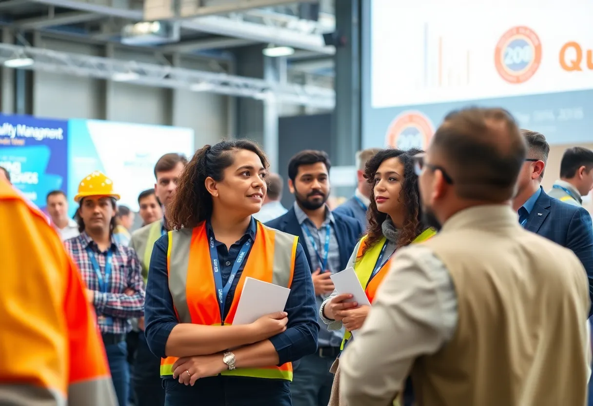 Group of construction industry leaders at conference