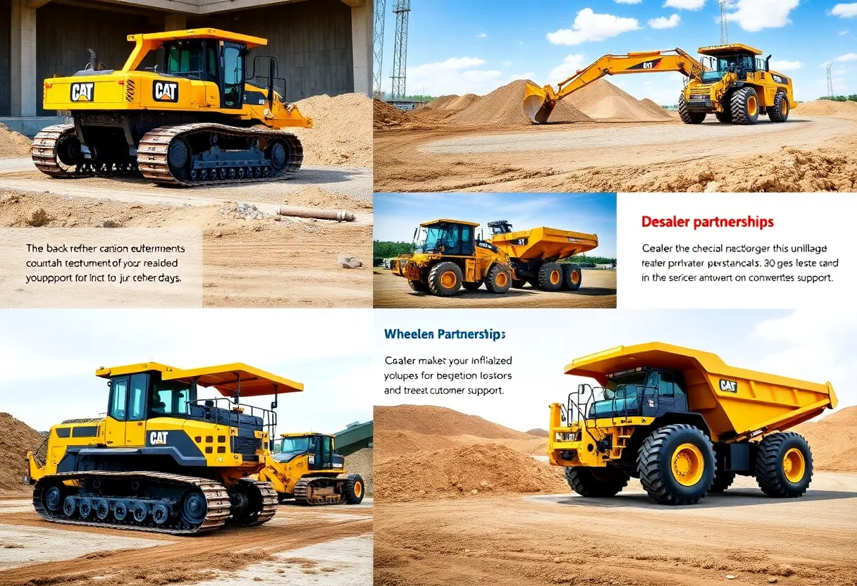 Terramac heavy equipment in a construction site with dealers