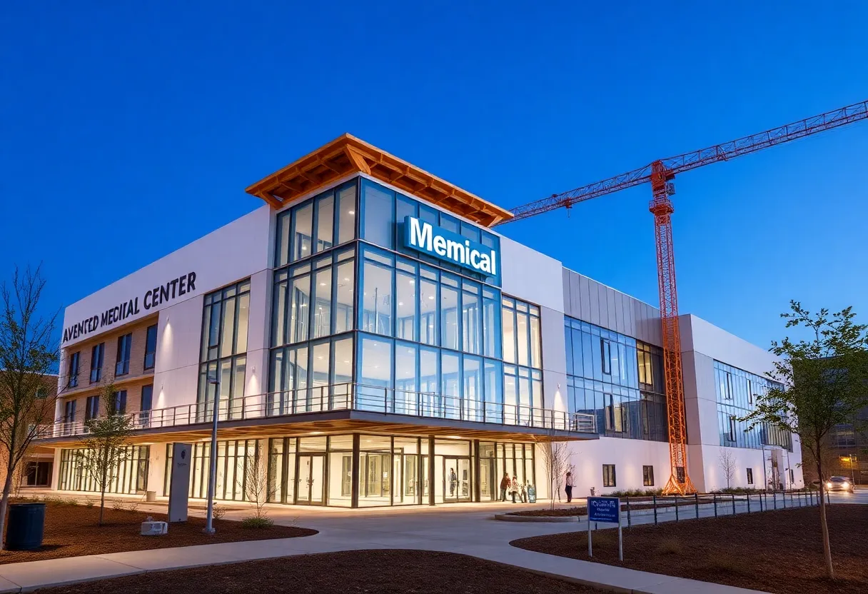 Construction of Memphis Medical Center expansion progress