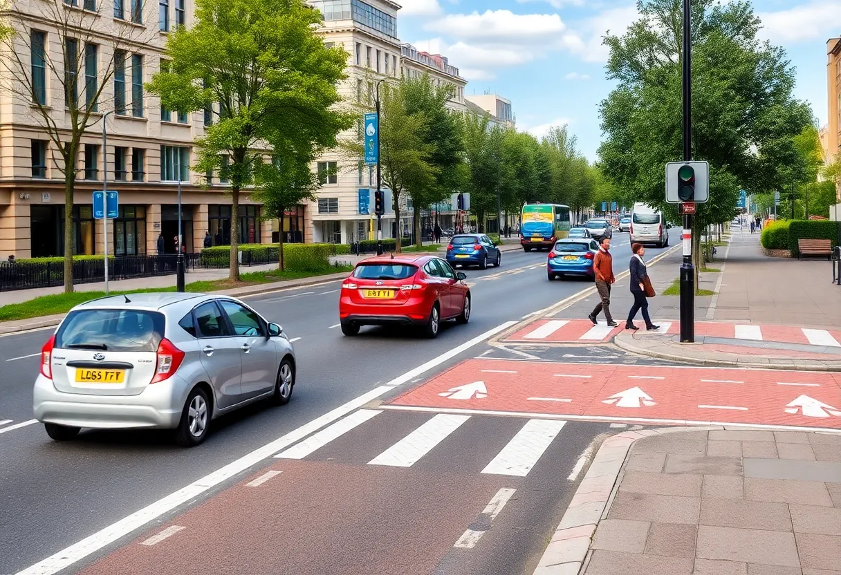 Improved road works in Mount Washington featuring speed tables and pedestrian zones.