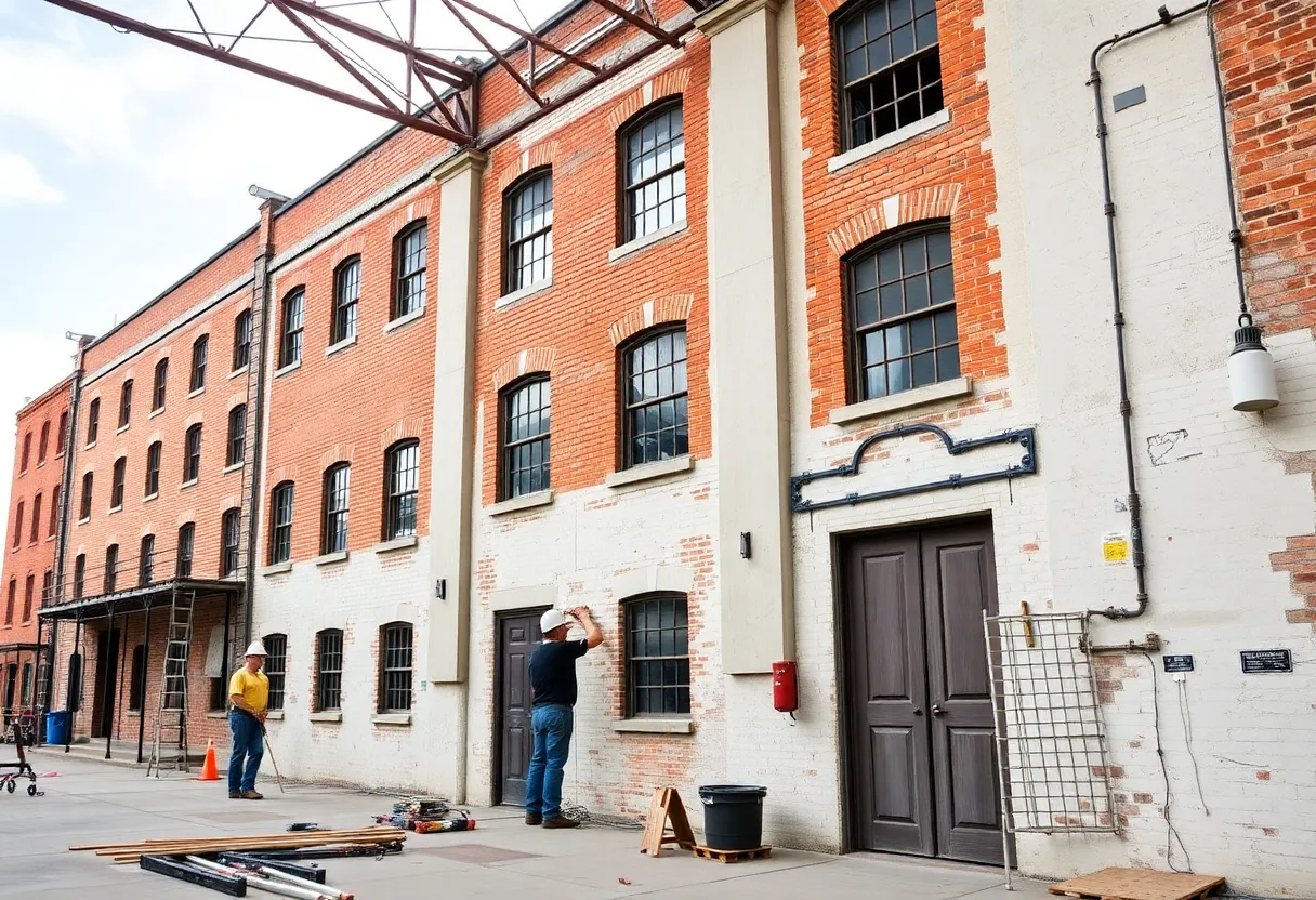 Renovation of 19th-century warehouse in Savannah