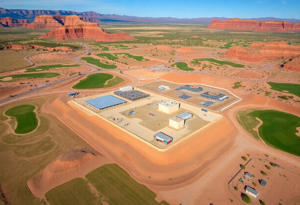 Construction developments in Southern Utah showcasing golf courses and resorts.